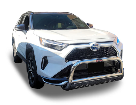 Front Bull Bar with Skid Plate (DW8) Straight Style Bumper Guard fits Toyota RAV4 2019-2024 - Broadfeet