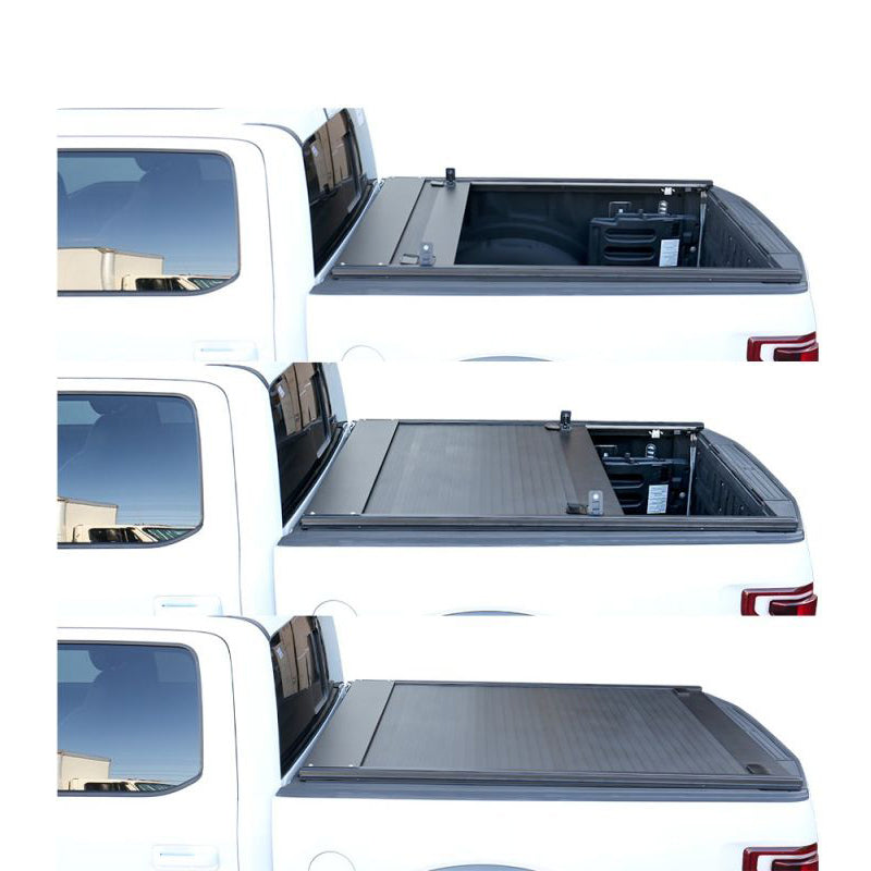 Retractable Aluminum Tonneau Cover fits Ford F-150 (5.5ft Bed) 2004-2025 - Broadfeet