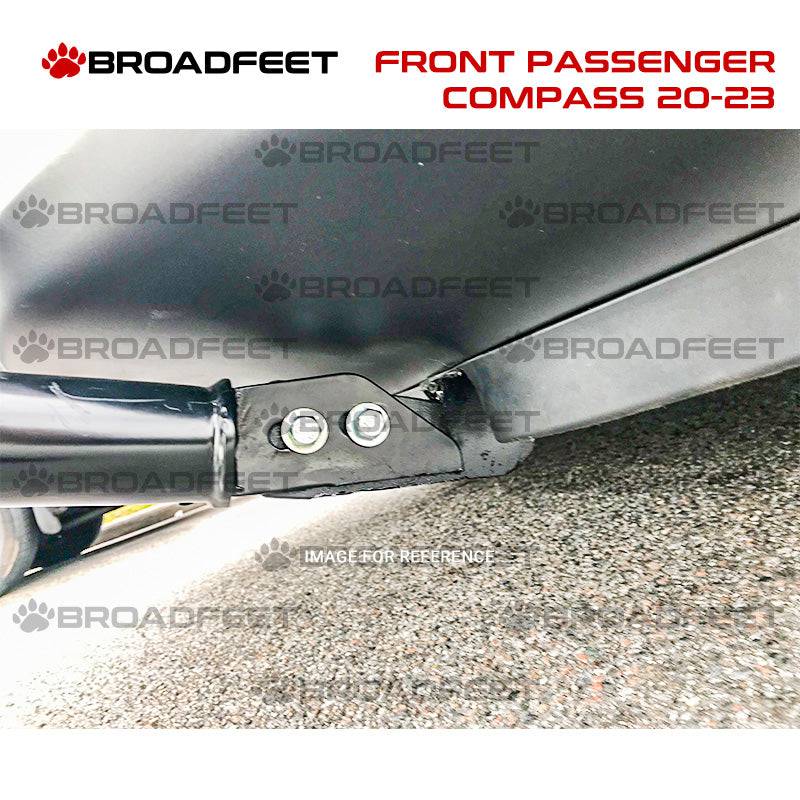 Front Bull Bar with Skid Plate (DW6) Bumper Guard fits Jeep Compass 2020-2025 - Broadfeet