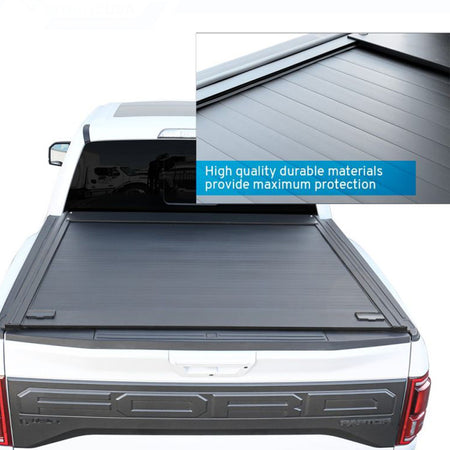 Retractable Aluminum Tonneau Cover fits Ford F-150 (5.5ft Bed) 2004-2025 - Broadfeet