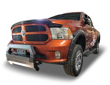 Front Bull Bar with Skid Plate (HEX PRO) Bumper Guard fits Ram 1500 2009-2025 *Classic*, All Cab Size - Broadfeet