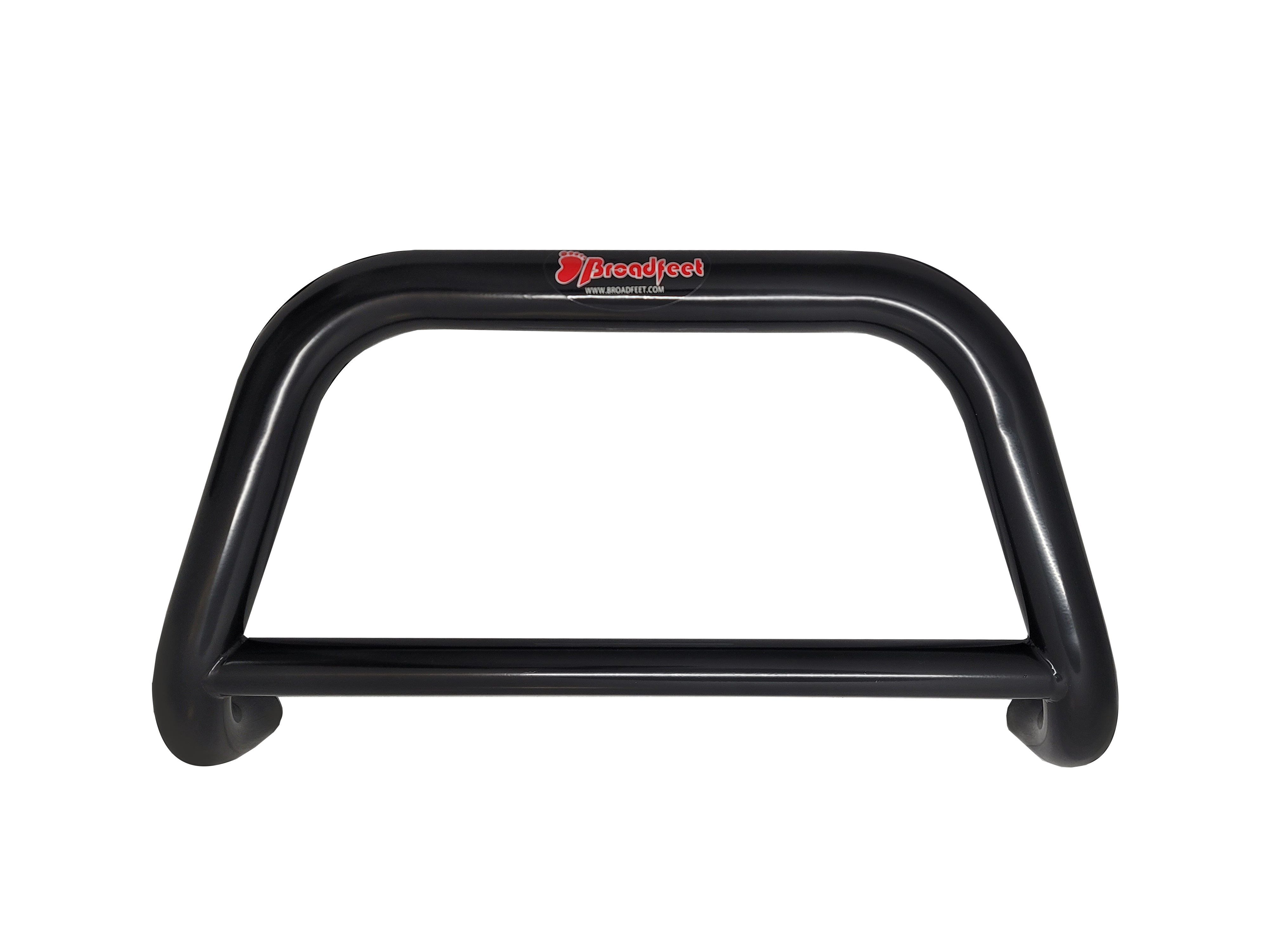 Front 2.5" A-Bar / Nudge Bar (DC2 Black) in Black Powder Coat Steel - Broadfeet