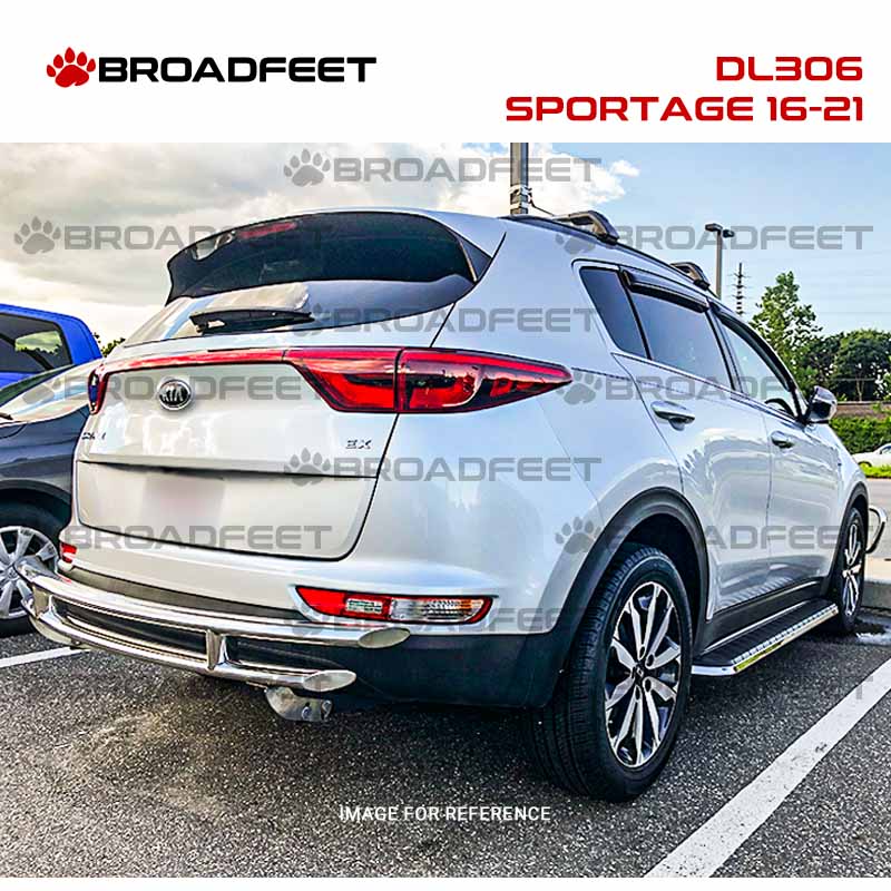 Rear Double Layer DL306 Bumper Guard fits Kia Sportage 2016 2021 Broadfeet