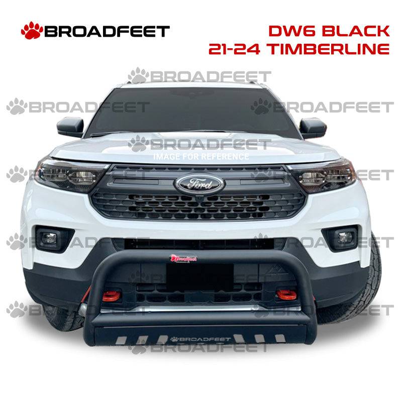 Front Bull Bar with Skid Plate (DW6) Bumper Guard fits Ford Explorer *Timberline* 2021-2024 - Broadfeet