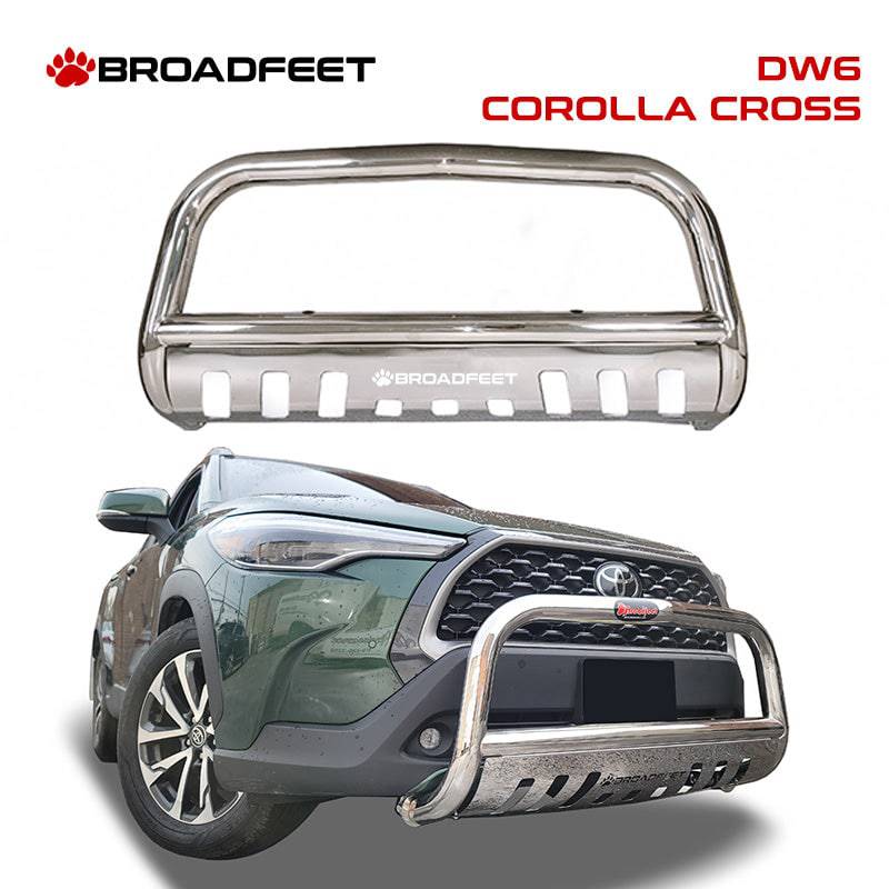 Front Bull Bar with Skid Plate (DW6) Bumper Guard fits Toyota Corolla Cross 2022-2024 - Broadfeet