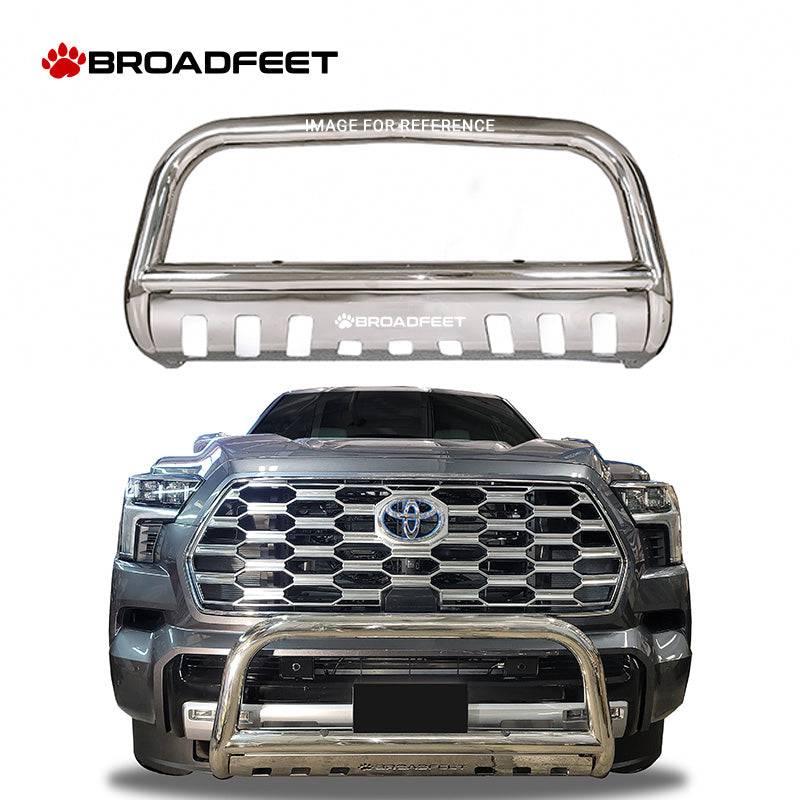 Front Bull Bar with Skid Plate (DW8) Straight Style Bumper Guard fits Toyota Sequoia 2023-2025 - Broadfeet