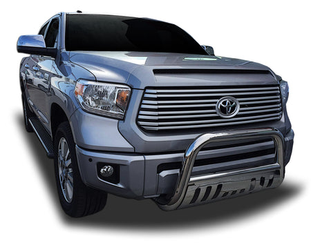 Front Bull Bar with Skid Plate (DW782) Bumper Guard fits Toyota Tundra 2007-2019 - Broadfeet