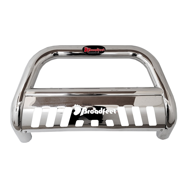 Universal 3' Bull Bar with Skid Plate in Stainless Steel - Broadfeet