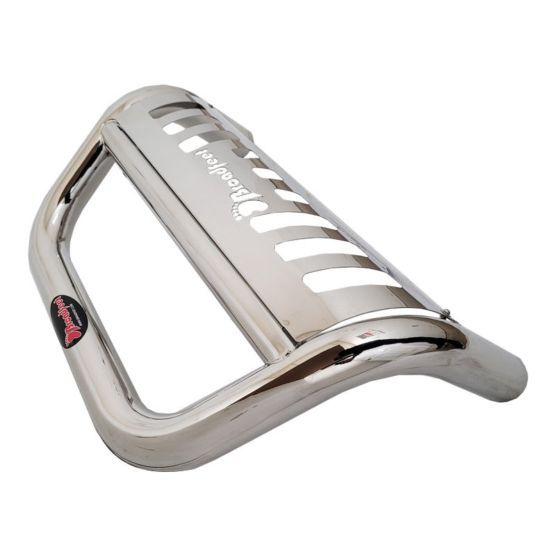 Universal 3' Bull Bar with Skid Plate in Stainless Steel - Broadfeet