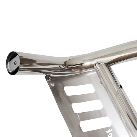 Universal 3' Bull Bar with Skid Plate in Stainless Steel - Broadfeet
