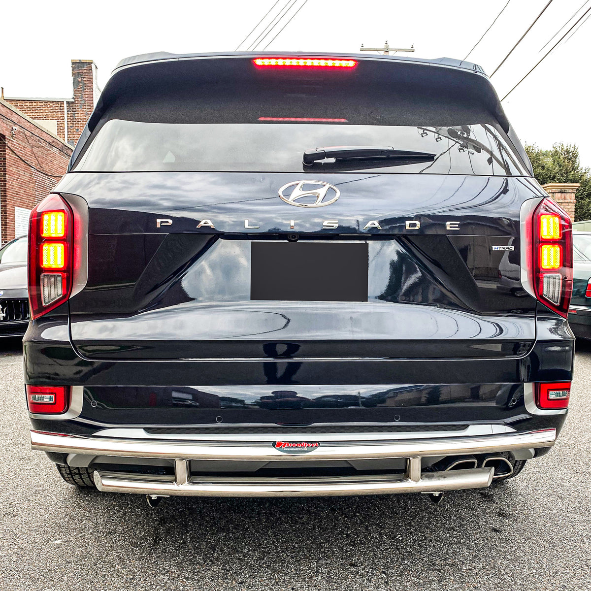 Rear Double Layer (DL13) Bumper Guard fits Hyundai Palisade 2020-2025 - Broadfeet