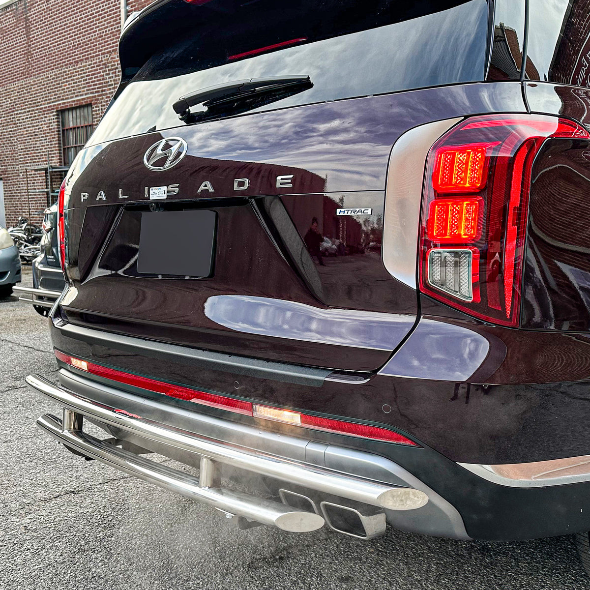 Rear Double Layer (DL13) Bumper Guard fits Hyundai Palisade 2020-2025 - Broadfeet