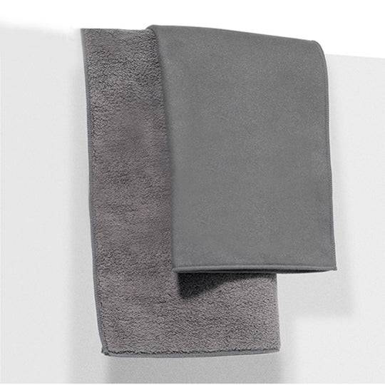 Detailing / Car Wash Towel - Suede & Coral Velvet (Dark Grey) for Interior Glass & Dust - Broadfeet