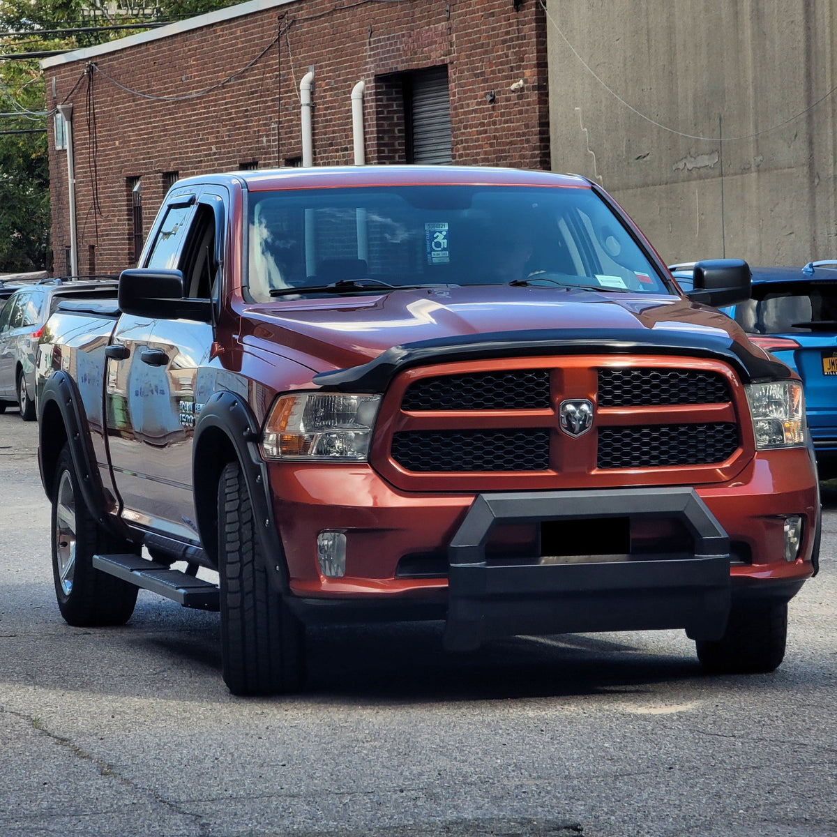 Front Bull Bar with Skid Plate (HEX PRO) Bumper Guard fits Ram 1500 *Classic* 2009-2022 - Broadfeet