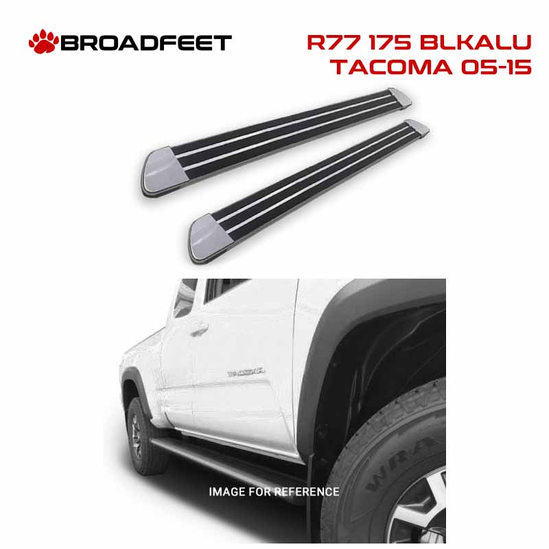 Running Boards R77 Series (RB175) fits Toyota Tacoma 2005-2015 - Standard Cab - Broadfeet