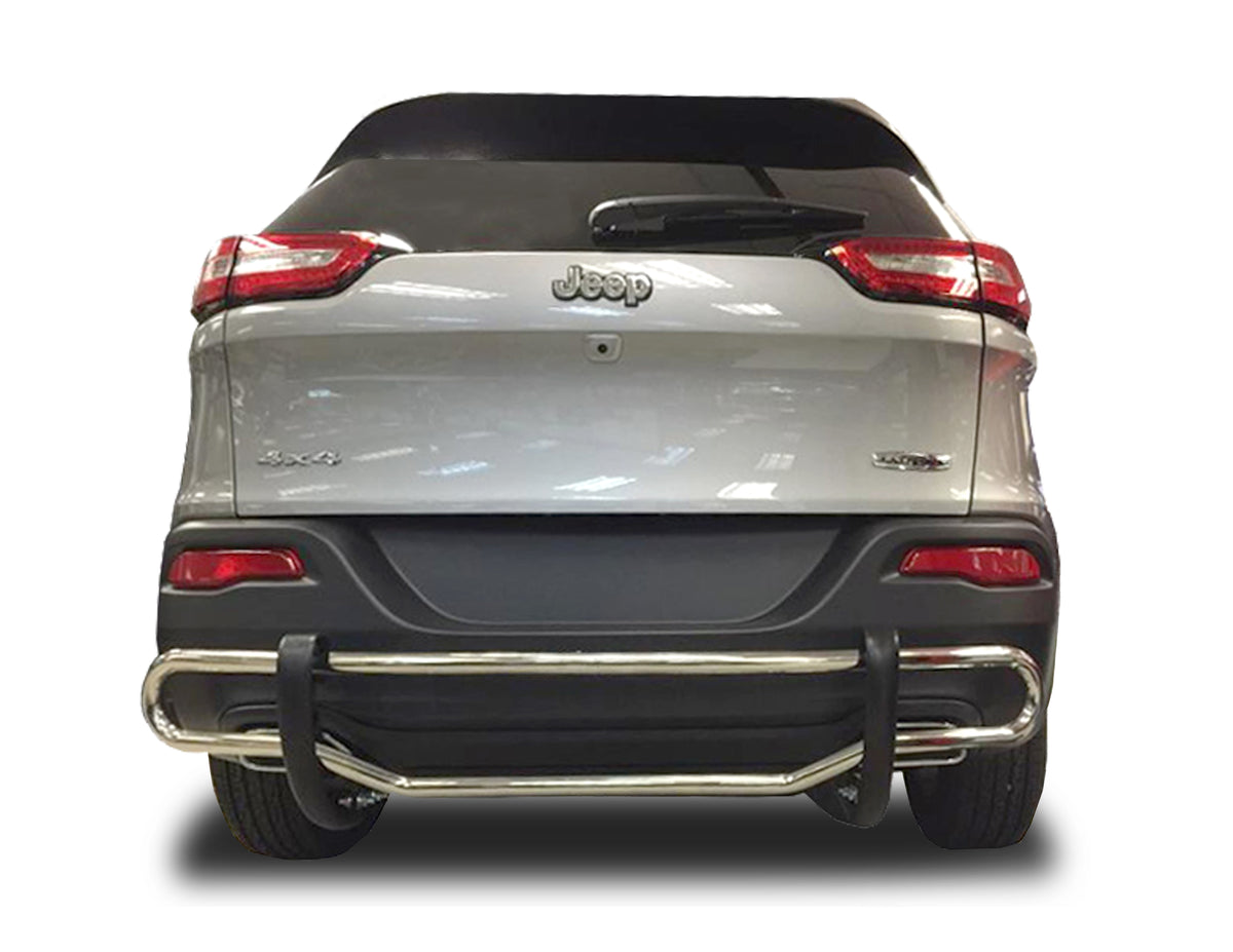 Rear Double Pipe (DP343) Bumper Guard fits Jeep Cherokee 2014-2025 - Broadfeet