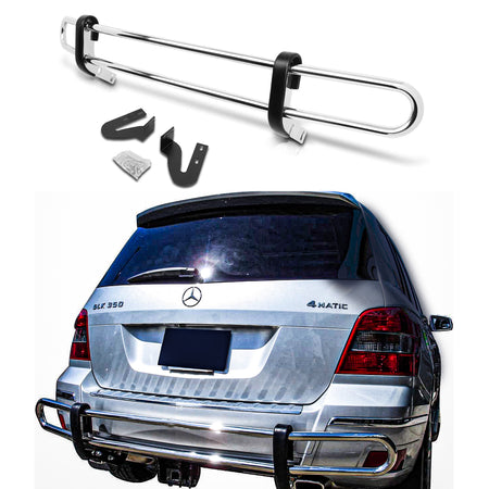 Rear Double Pipe (DP398) Bumper Guard fits Mercedes Benz GLK 2009-2015 - Broadfeet