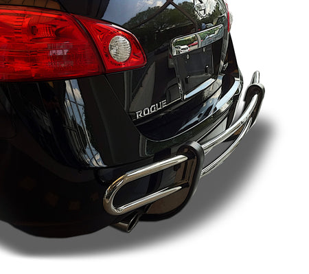 Rear Double Pipe (DP541) Bumper Guard in Stainless Steel fits Nissan Rogue 2008-2013 - Broadfeet