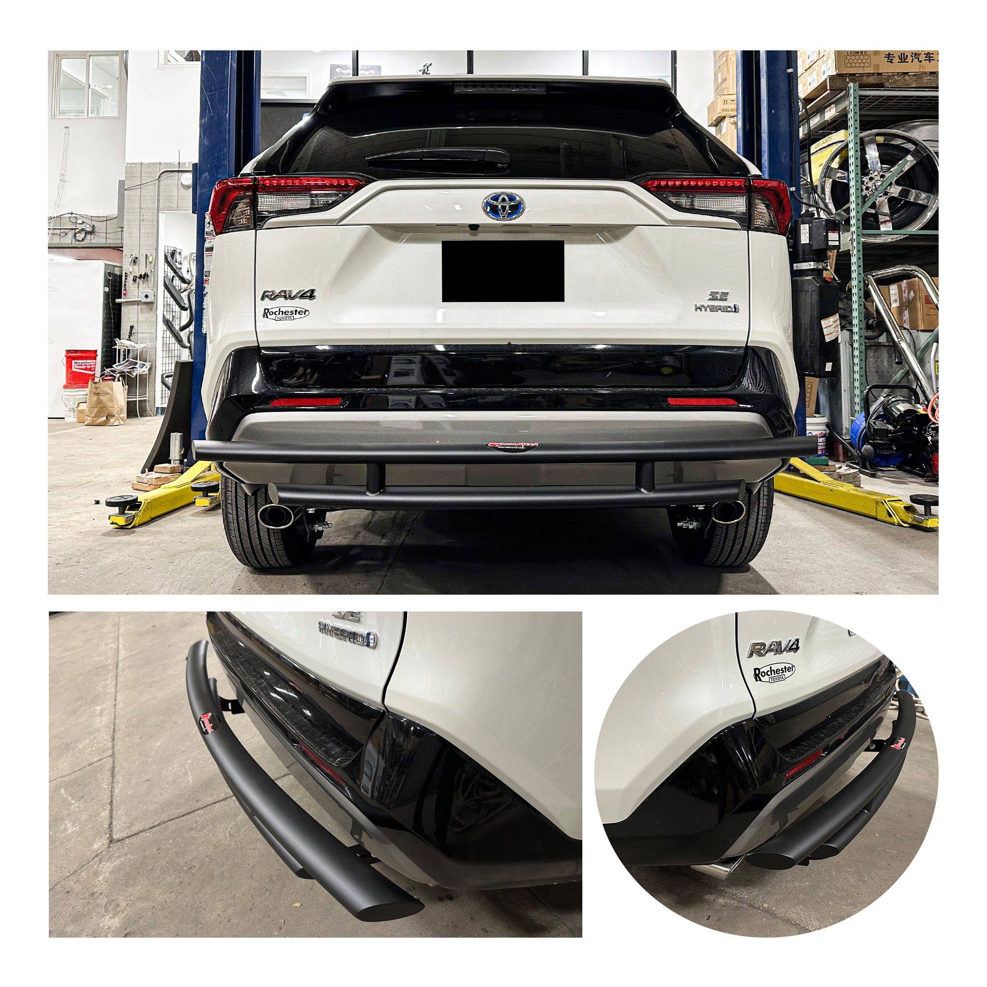 Back Bumper Replacement Cost fits Toyota RAV4 2019-2024 Rear Double Layer (DL13) Bumper Guard