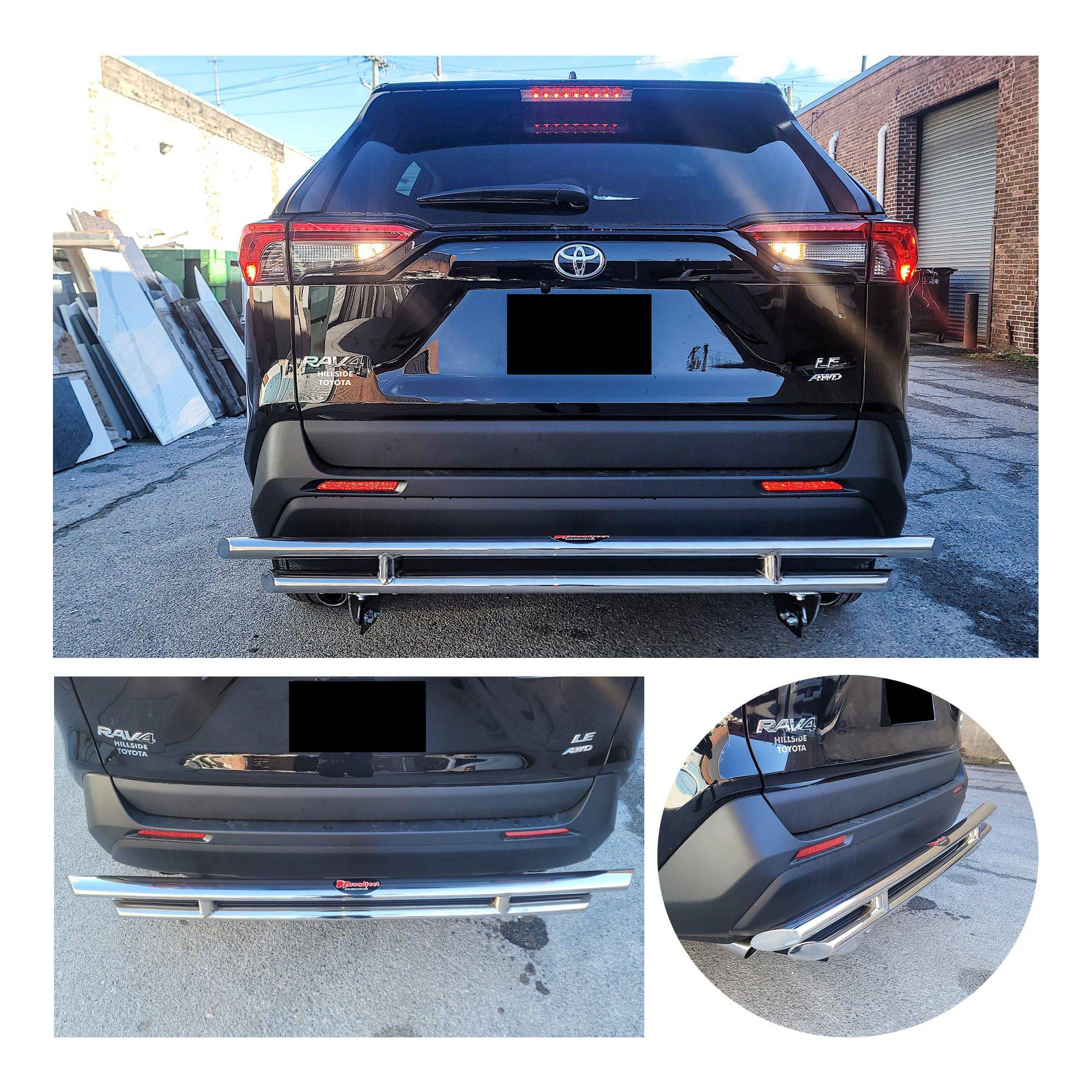 Rear Bumper Guard For Suv fits Toyota RAV4 2019-2024 Rear Double Layer (DL15) Bumper Guard
