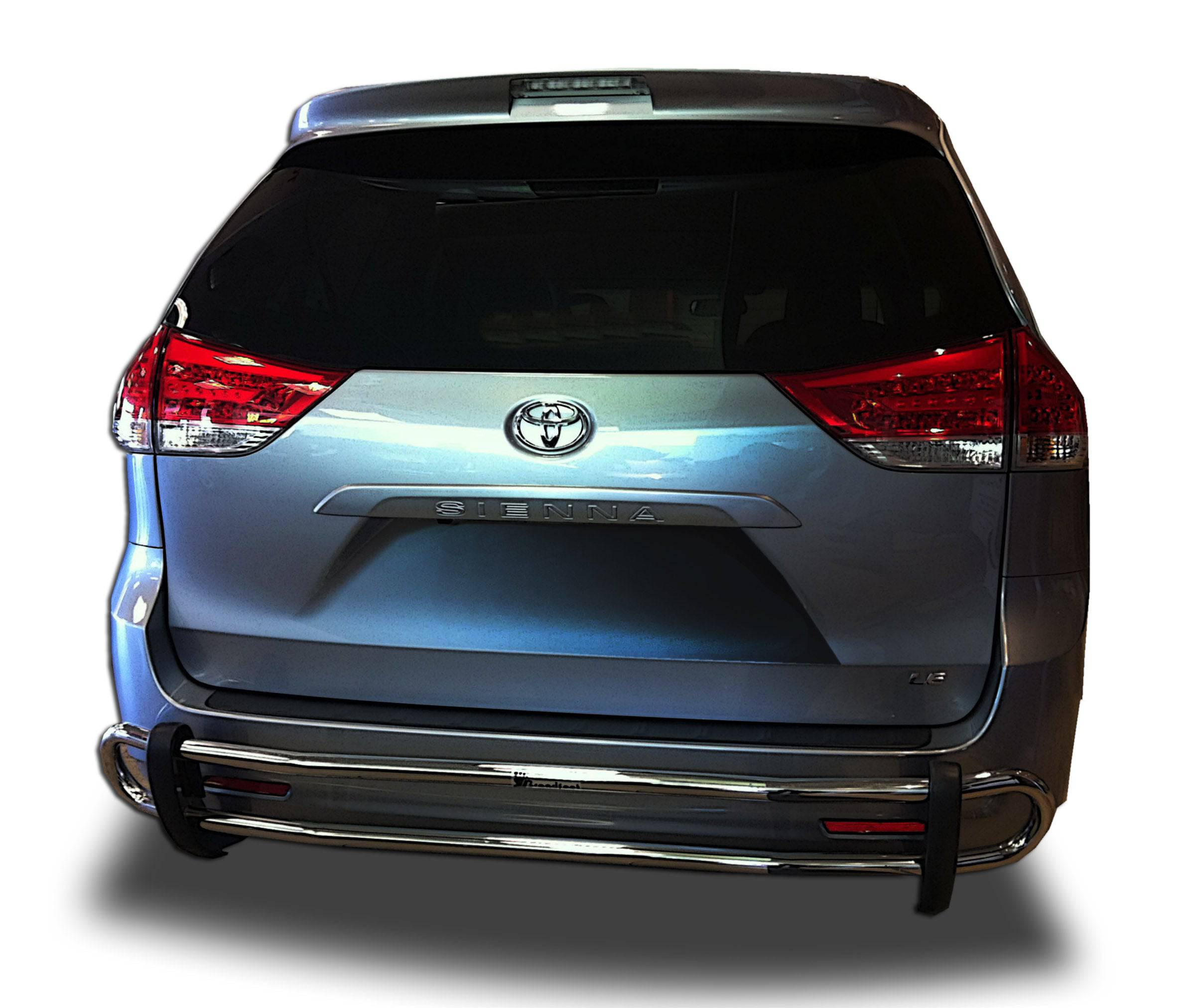 Broadfeet Toyota Sienna Rear Double Pipe Bumper Guard Parking Protector Exterior Accessories Parts