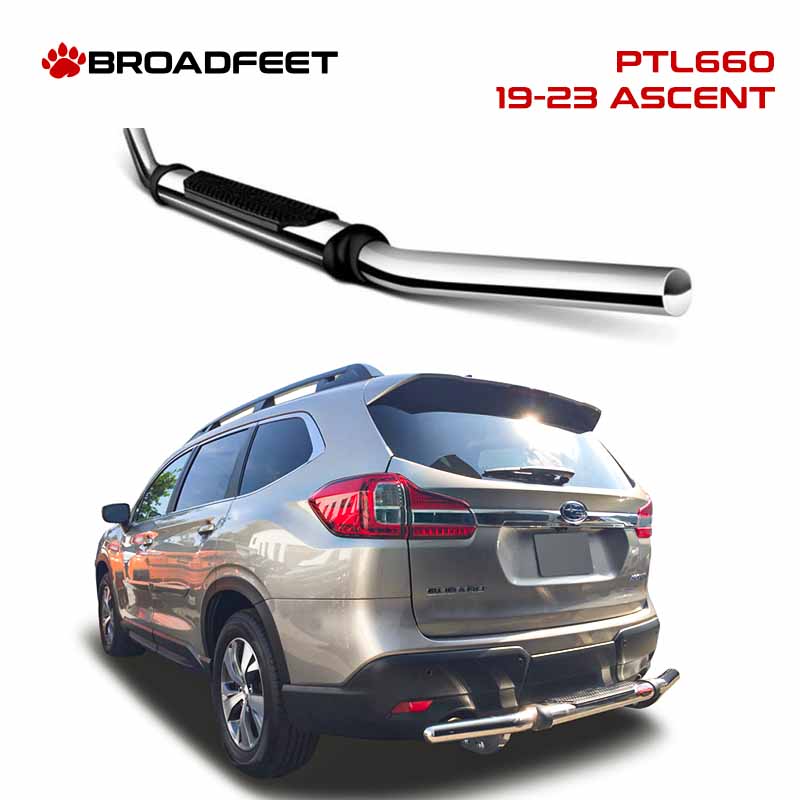 Rear Pintle Style (PTL660) Single Pipe Bumper Guard fits Subaru Ascent 2019-2024 - Broadfeet