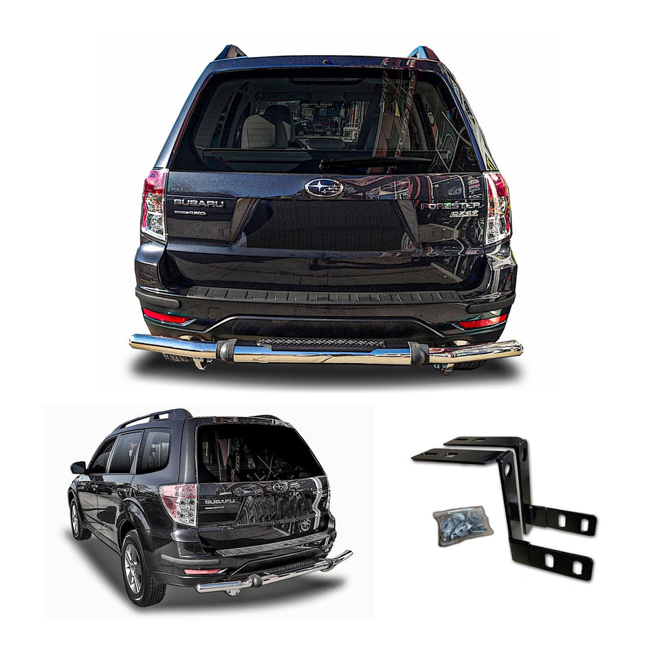 Rear Pintle Style (PTL660) Single Pipe Bumper Guard fits Subaru Ascent 2014-2018 - Broadfeet