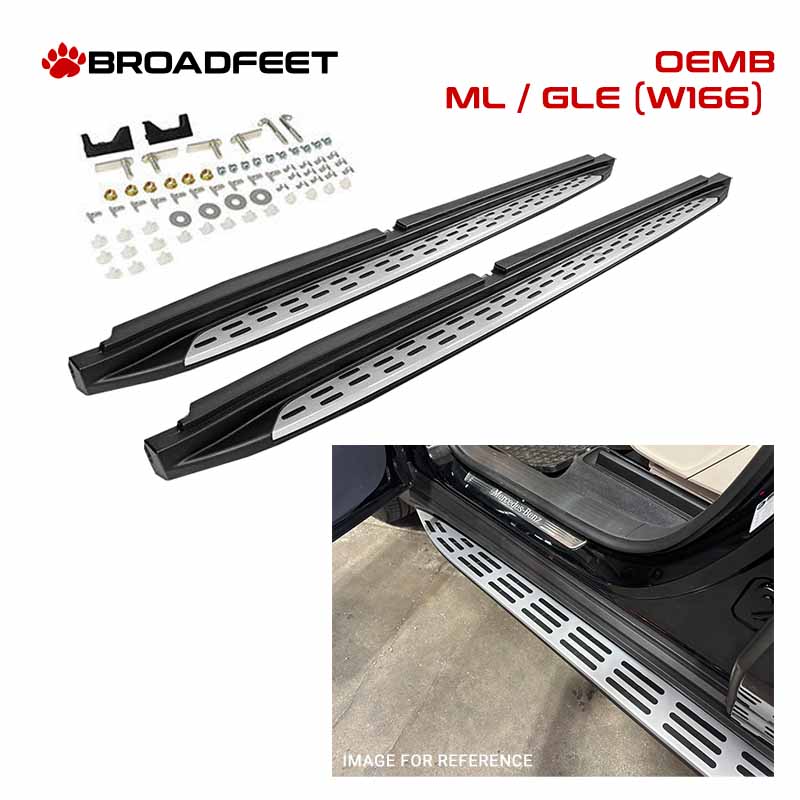 Running Boards OE Style Side Step fits Mercedes Benz ML 2012-2015 & GLE 2016-2018 (W166) - Broadfeet