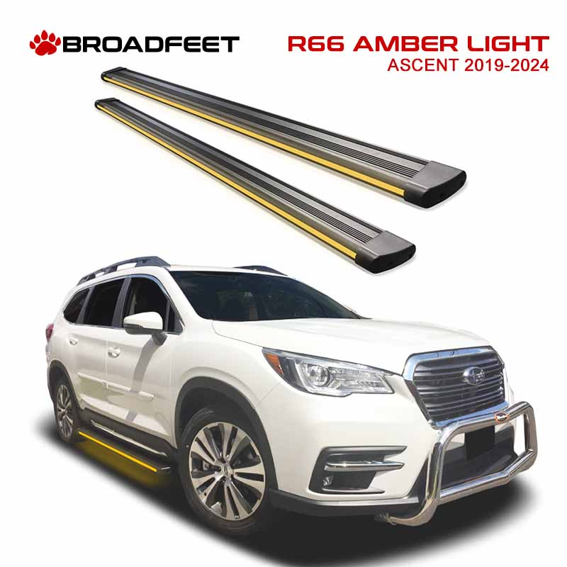 R66 Running Board Side Step with AMBER Ambient LED Light fits