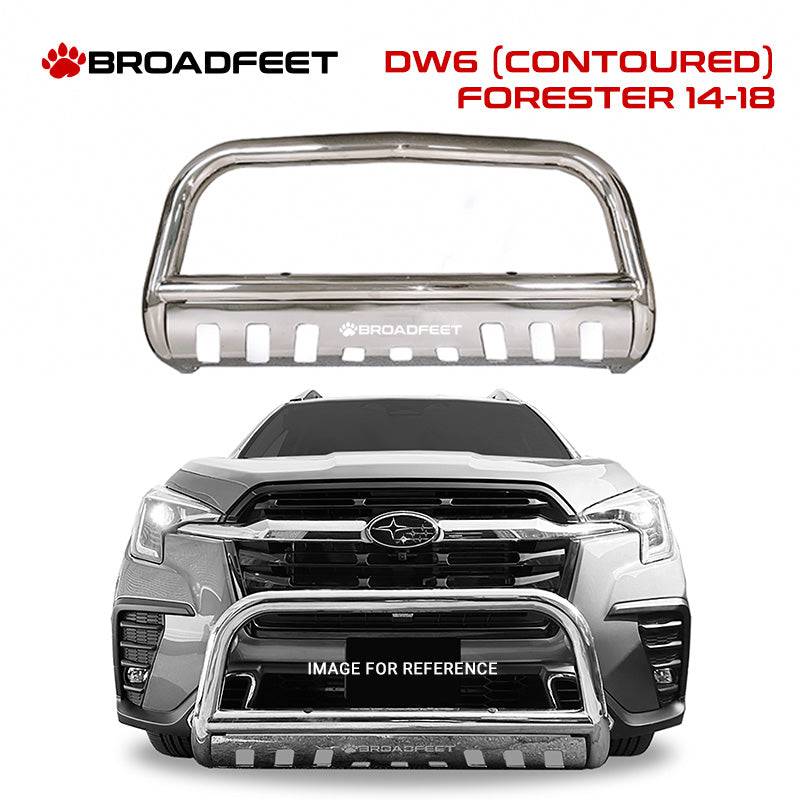 Front Bull Bar with Skid Plate (DW6) Bumper Guard fits Subaru Forester 2014-2018 - Broadfeet