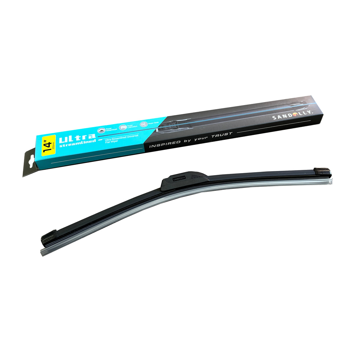 Broadfeet® Windshield Wiper Blades (F001) Ultra-Streamlined Universal Flat Wiper - Broadfeet