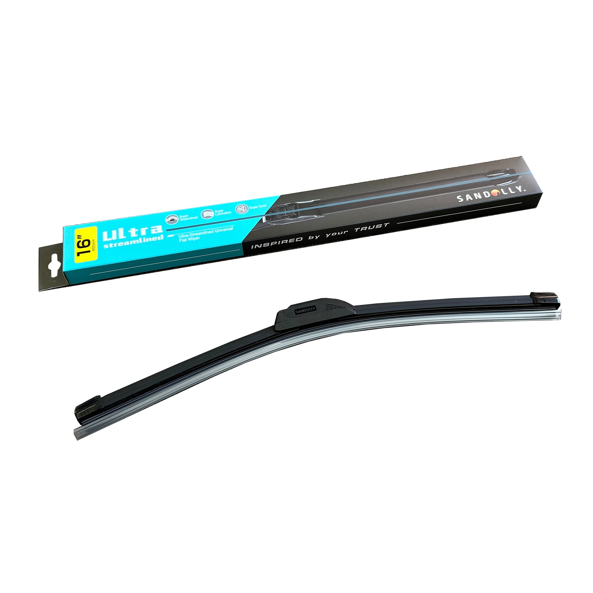 Broadfeet® Windshield Wiper Blades (F001) Ultra-Streamlined Universal Flat Wiper - Broadfeet