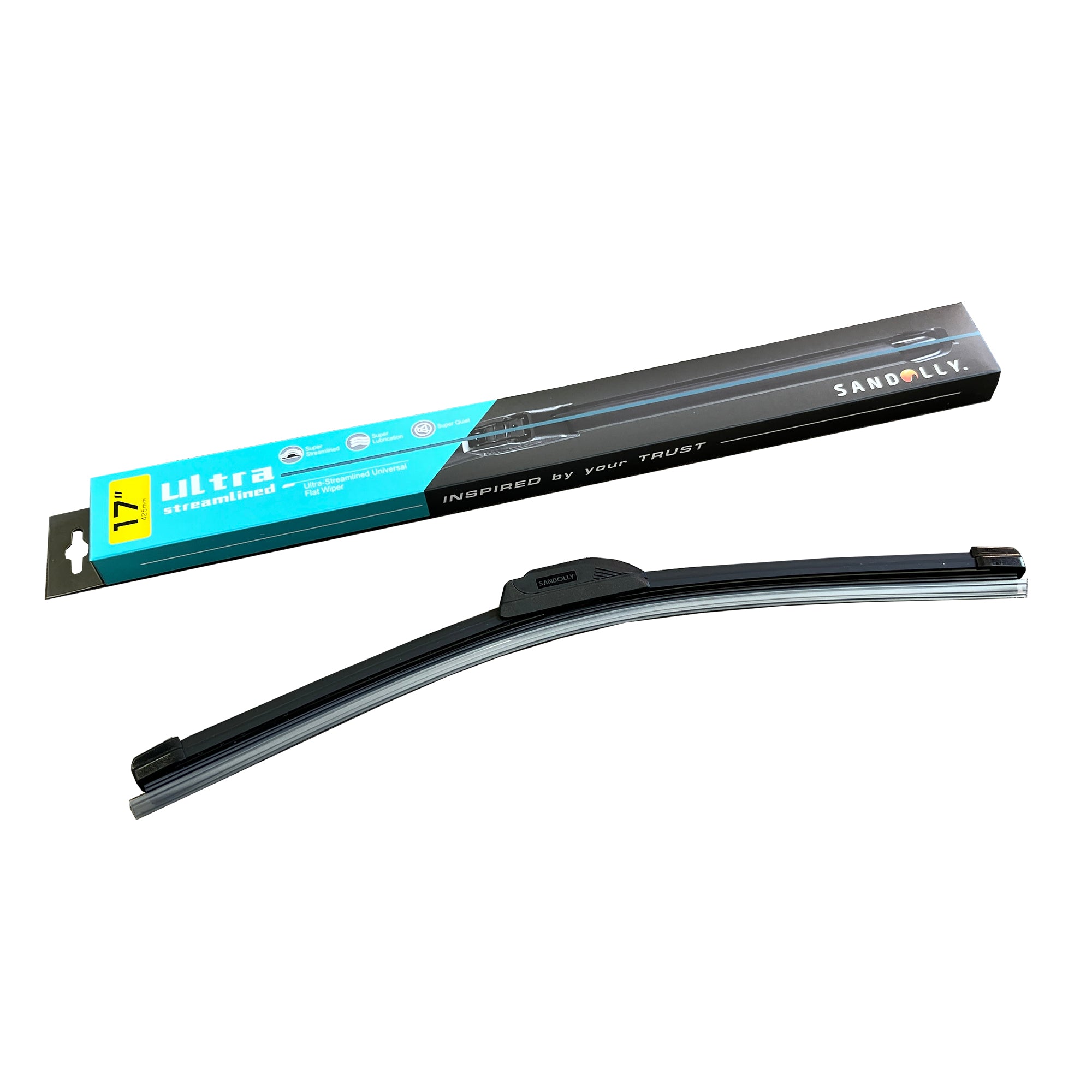 Broadfeet® Windshield Wiper Blades (F001) Ultra-Streamlined Universal Flat Wiper - Broadfeet