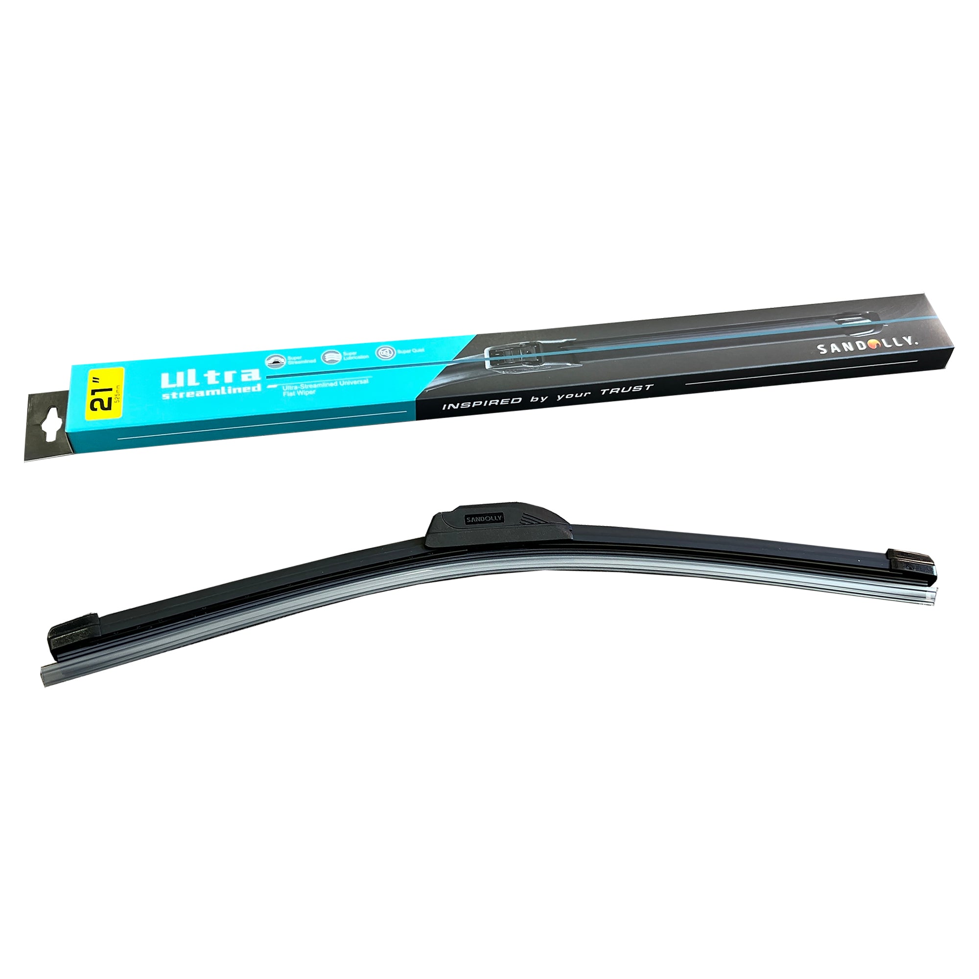 Broadfeet® Windshield Wiper Blades (F001) Ultra-Streamlined Universal Flat Wiper - Broadfeet