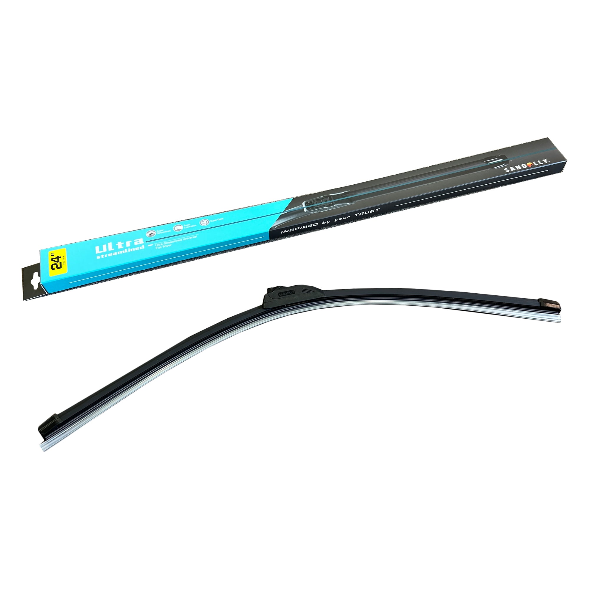 Broadfeet® Windshield Wiper Blades (F001) Ultra-Streamlined Universal Flat Wiper - Broadfeet