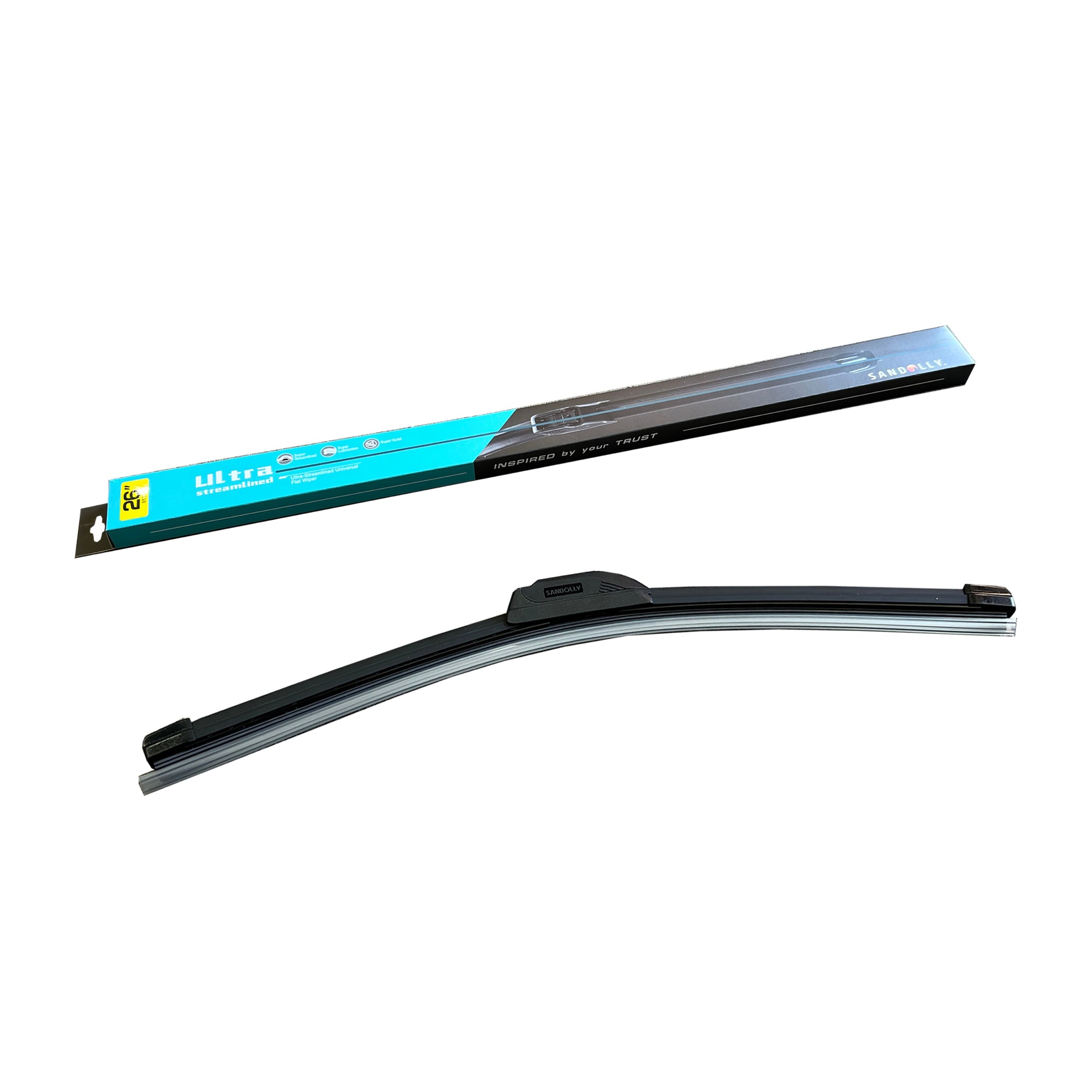 Broadfeet® Windshield Wiper Blades (F001) Ultra-Streamlined Universal Flat Wiper - Broadfeet