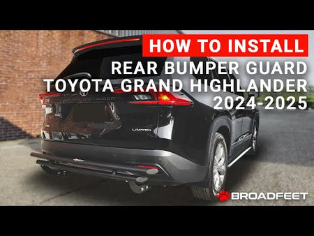 How to install Toyota Grand Highlander Rear Bumper Guard Double layer Broadfeet