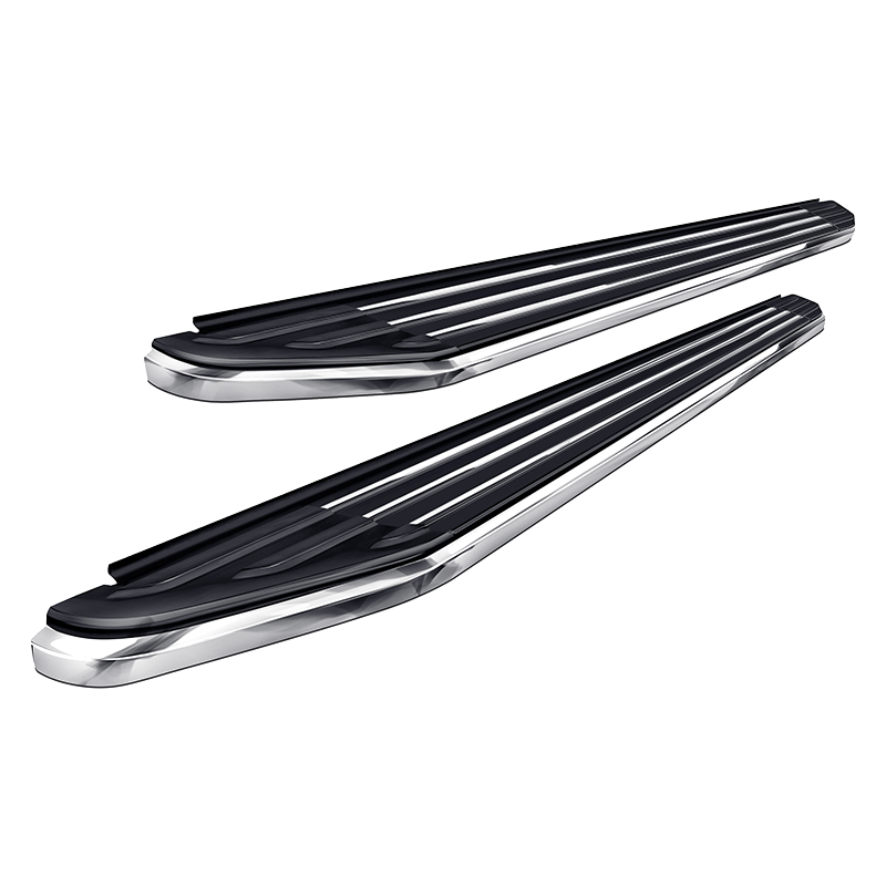 Broadfeet R11 Chrome Stripes Chrome Edge (ALU) Running Board Official Thumbnail Image (800px by 800px) Square