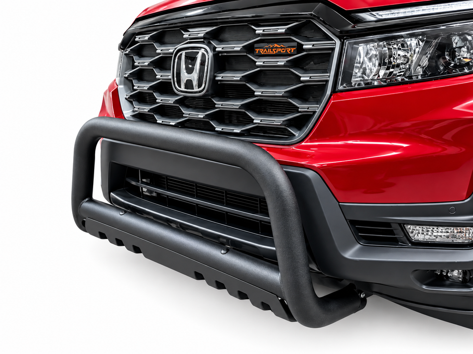 Front Bull Bar with Skid Plate (DW6) Bumper Guard fits 2019-2025 Honda Passport - Broadfeet
