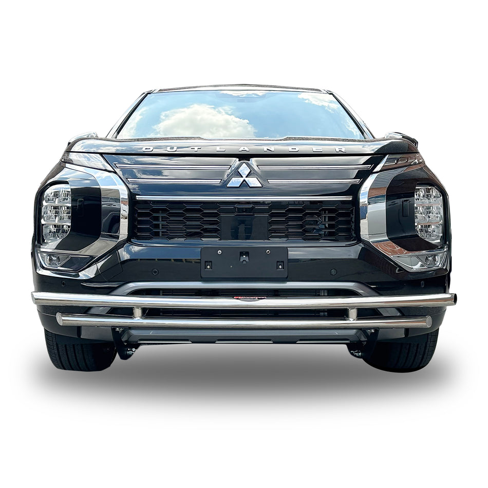 Front Double Layer (DL13) Bumper Guard Fits Mitsubishi Outlander Non-Sport - Broadfeet