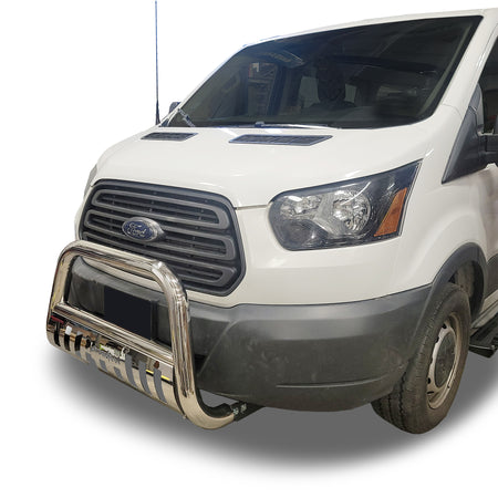 Front Bull Bar with Skid Plate (DW255) fits 2015-2025 Ford Transit - Broadfeet