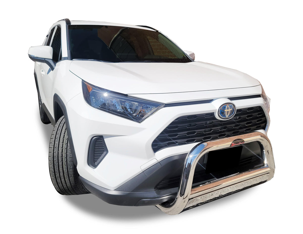 Front Bull Bar with Skid Plate (DW240) Bumper Guard fits Toyota RAV4 2019-2024 - Broadfeet