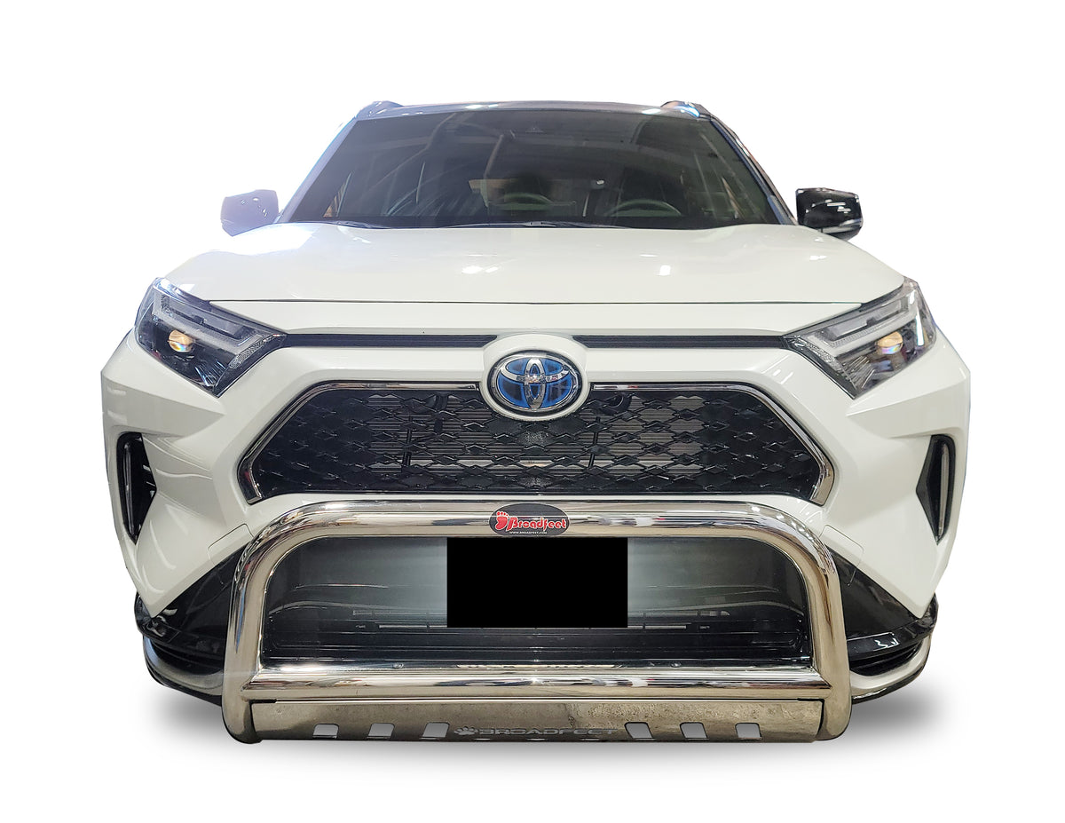 Front Bull Bar with Skid Plate (DW8) Straight Style Bumper Guard fits Toyota RAV4 2019-2024 - Broadfeet