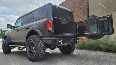 Rear Steel Bumper Replacement- TrailFX BR004T fits Ford Bronco 2021-2025 - Broadfeet