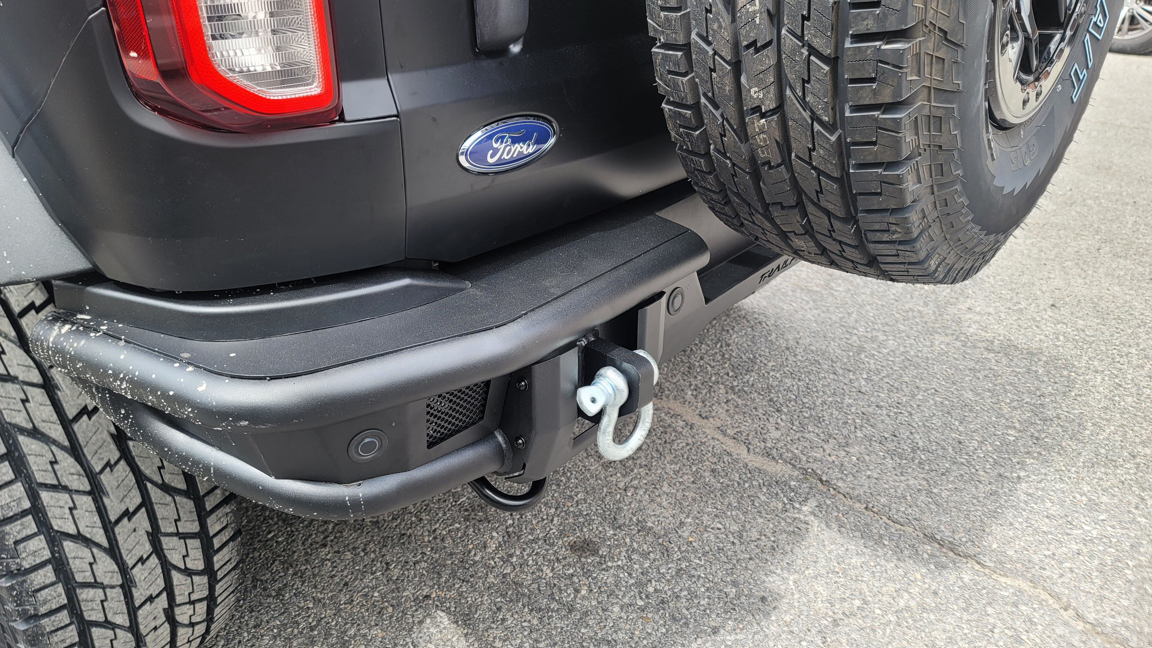 Rear Steel Bumper Replacement- TrailFX BR004T fits Ford Bronco 2021-2025 - Broadfeet
