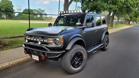 Front Steel Bumper Replacement- TrailFX BR001T fits Ford Bronco 2021-2025 - Broadfeet