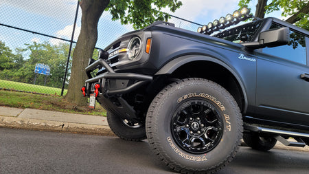 Front Steel Bumper Replacement- TrailFX BR001T fits Ford Bronco 2021-2025 - Broadfeet