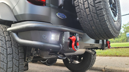Rear Steel Bumper Replacement- TrailFX BR004T fits Ford Bronco 2021-2025 - Broadfeet