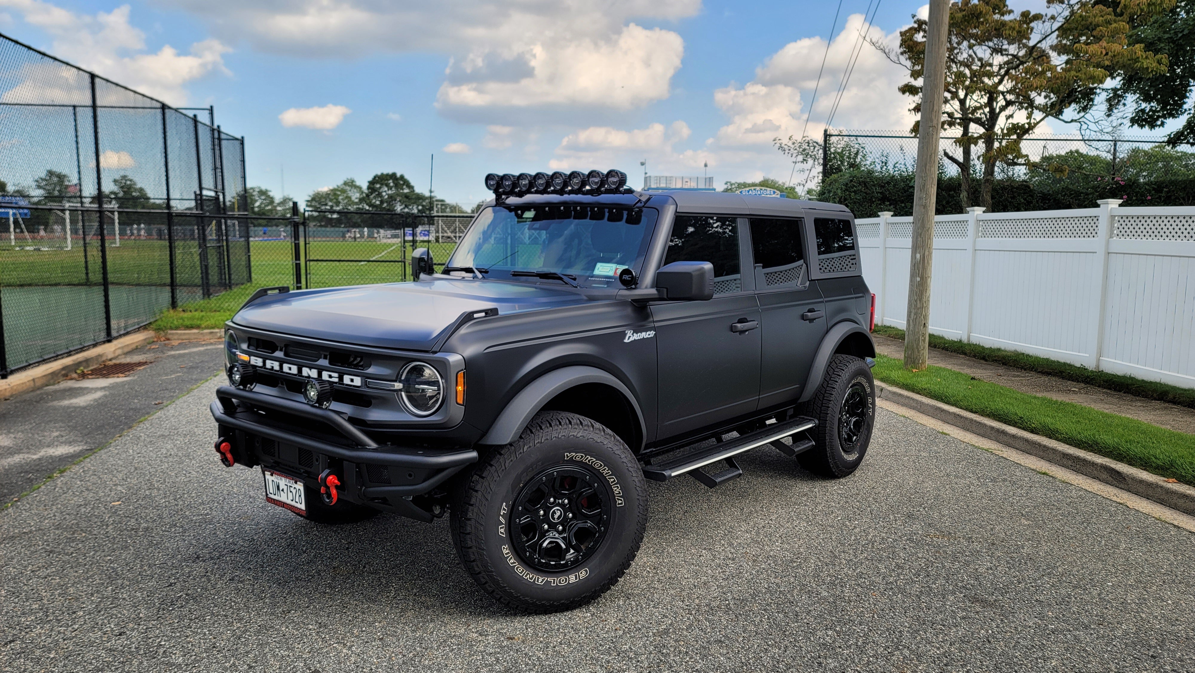 Front Steel Bumper Replacement- TrailFX BR001T fits Ford Bronco 2021-2025 - Broadfeet
