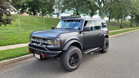 Front Steel Bumper Replacement- TrailFX BR001T fits Ford Bronco 2021-2025 - Broadfeet
